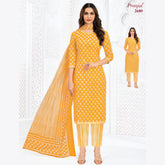 Pranjul Cotton Straight Pant Salwar Suit - P2680